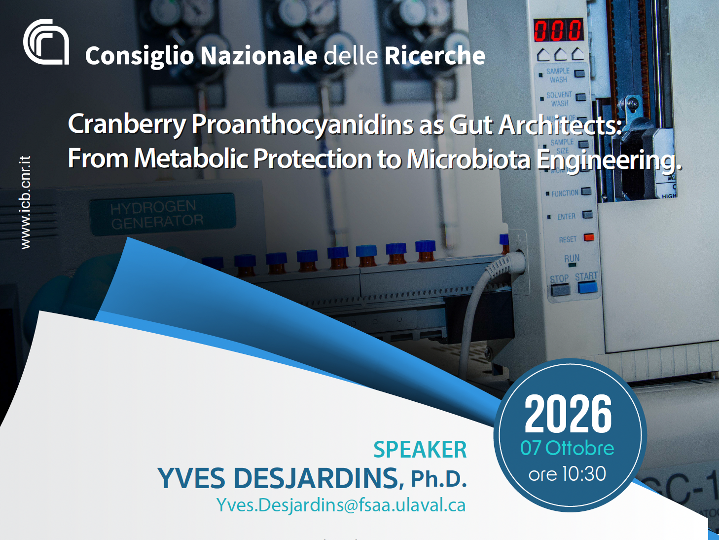 Cover del seminario Outreach "YVES DESJARDINS"